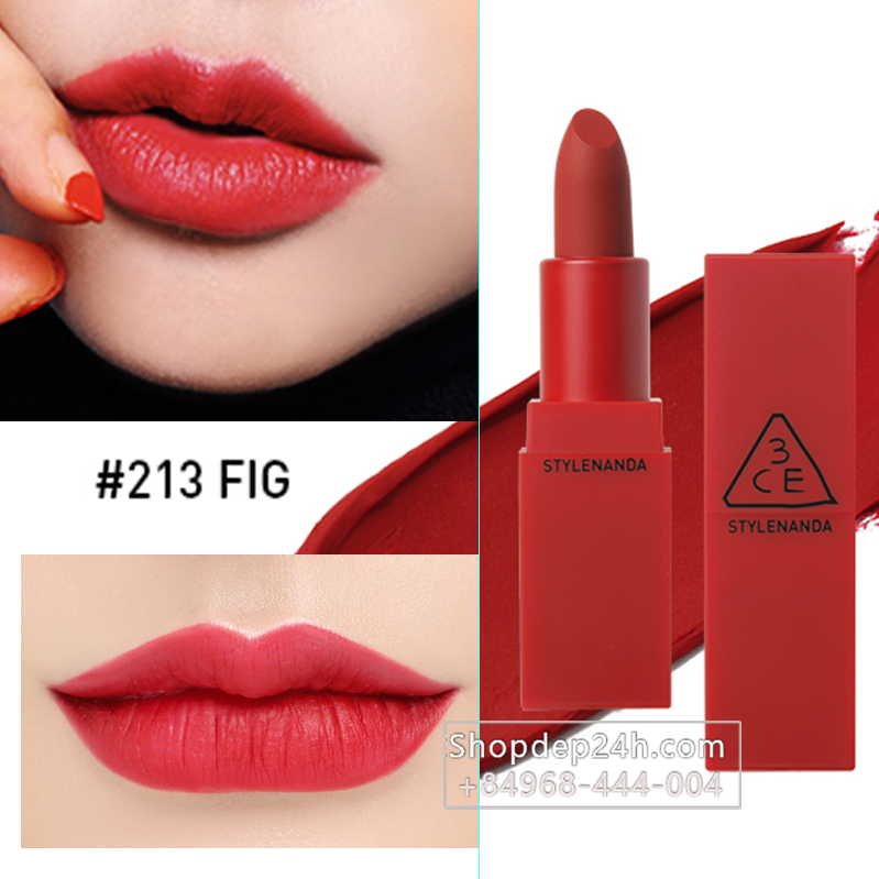[3CE] Son thỏi 3CE Red Recipe Matte Lip Color #213 Fig